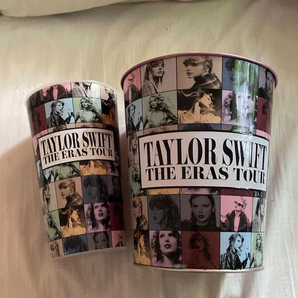 Taylor Swift Eras Tour Movie Popcorn bucket+matching cup